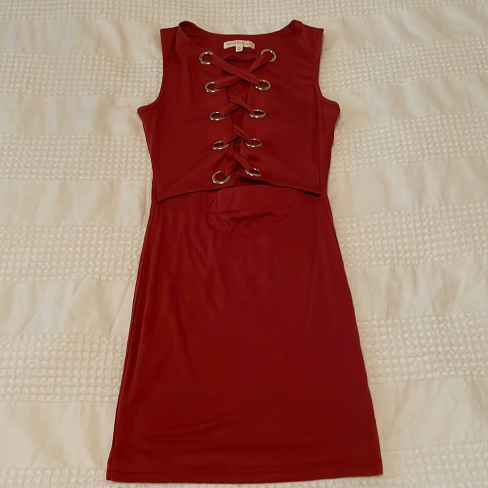 Red / orange  mini dress